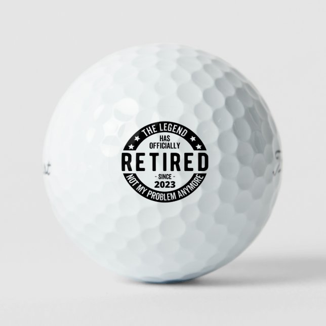 The Legend Has Officially Retired, Retired 2023 Golf Balls (Front)