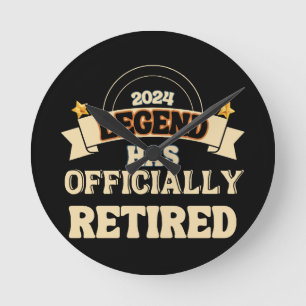 The legend has officially retired round clock