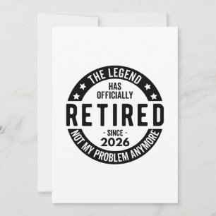 The Legend Has Officially Retired Since 2026 Invitation