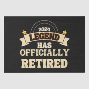 The legend has officially retired tissue paper