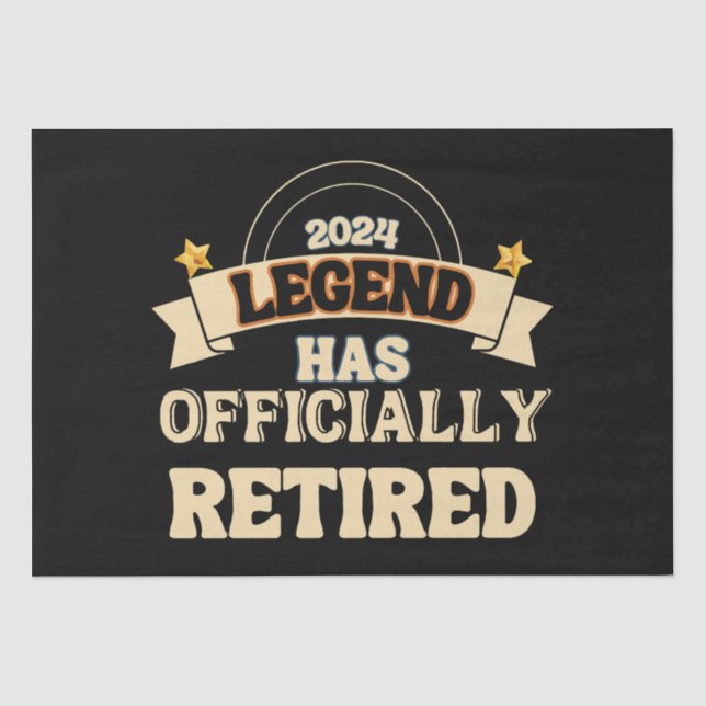 The legend has officially retired tissue paper (Front)