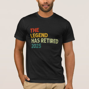 The Legend Has Retired 2025 Vintage Retirement 25 T-Shirt