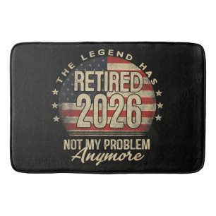 The Legend Has Retired 2026 Funny Bath Mat