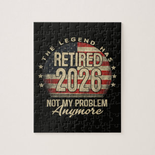 The Legend Has Retired 2026 Funny Jigsaw Puzzle