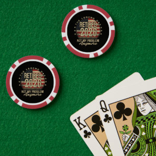 The Legend Has Retired 2026 Funny Poker Chips