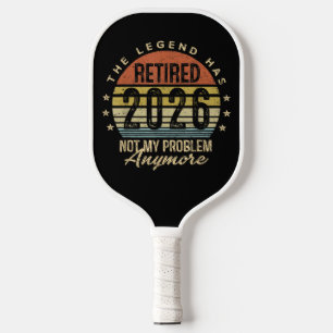 The Legend Has Retired 2026 Retro Sunset Graphic Pickleball Paddle
