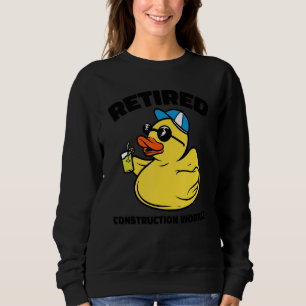 The Legend Has Retired Construction Worker Sweatshirt