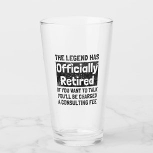 The legend has retired distressed glass