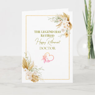 The Legend Has Retired Elegant Retirement Card