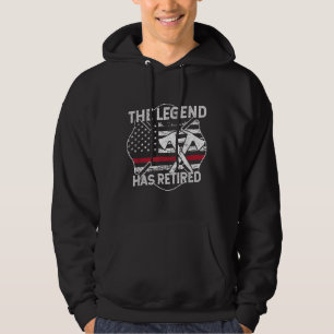 The Legend Has Retired Firefighter Retirement Hoodie