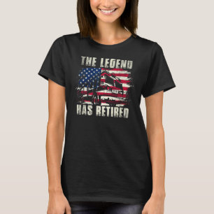 The Legend Has Retired Fireman Mens Firefighter 1 T-Shirt