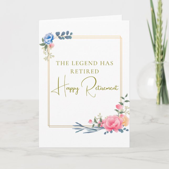 The Legend Has Retired Gift Card (Front)