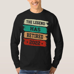 The Legend Has Retired Humour Vintage Retirement T-Shirt