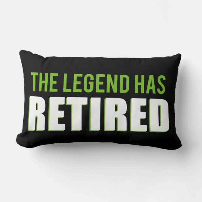 The Legend Has Retired Lumbar Cushion (Front)