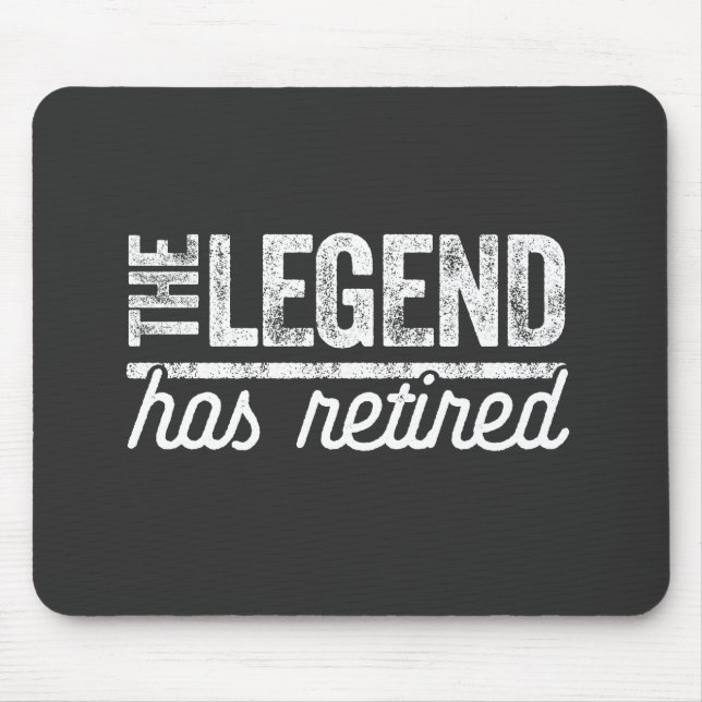the legend has retired mouse mat (Front)