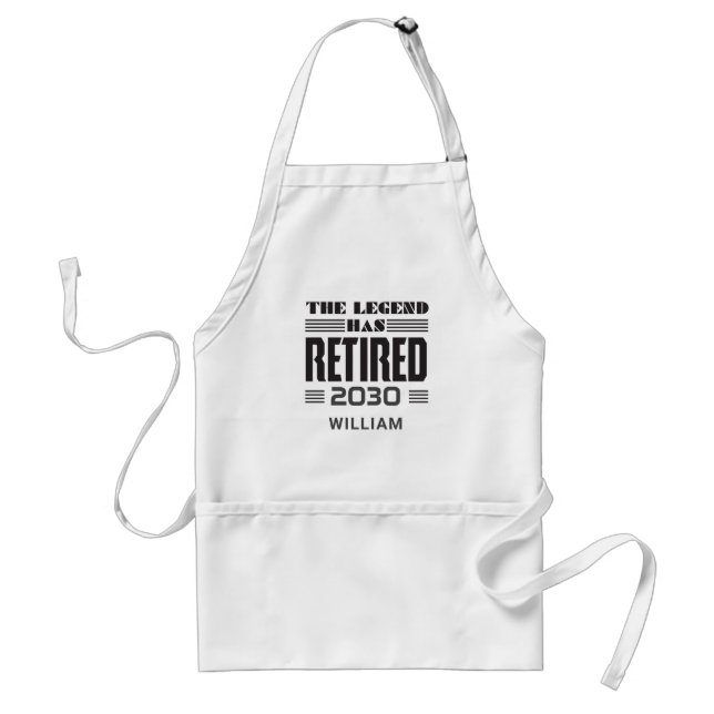 The Legend Has Retired Personalized Coworker Chef Standard Apron (Front)