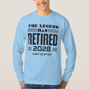 The Legend Has Retired Police Chief Retirement T-Shirt