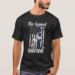 The Legend Has Retired Police Officer Retirement V T-Shirt