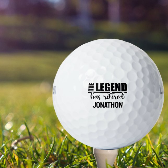 The Legend has Retired Retirement   Golf Balls (Creator Uploaded)