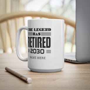 The Legend Has Retired Retirement Personalised Coffee Mug