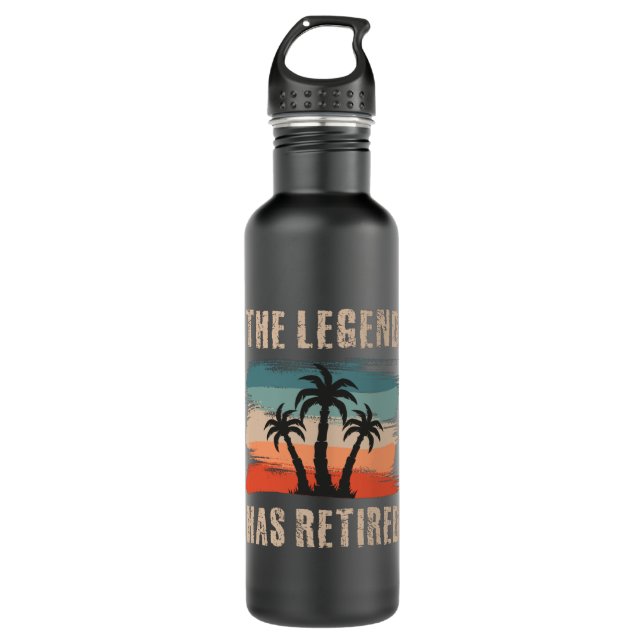 The legend has retired, Retirement, Retiree 710 Ml Water Bottle (Front)