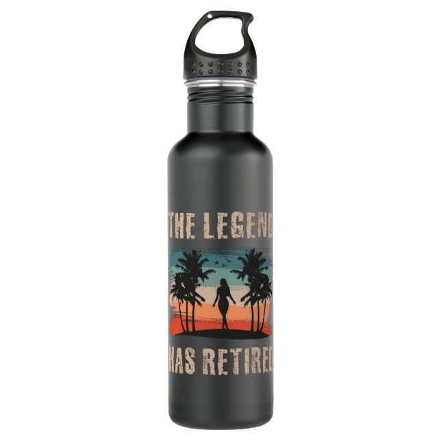 The legend has retired, Retirement, Retiree 710 Ml Water Bottle (Front)