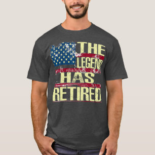 The Legend Has Retired Retirement Support Gift T-Shirt