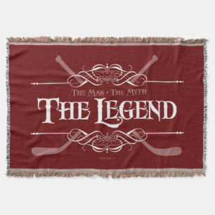 The Legend (Hockey) Throw Blanket