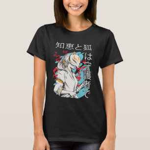 The Legend Of Kitsune Women Black T-Shirt