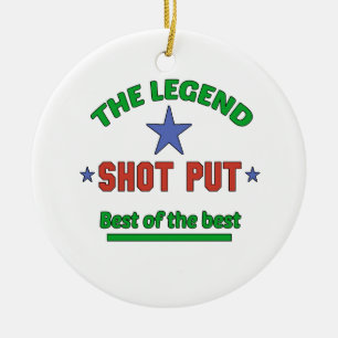 The Legend Of Shot Put Ceramic Tree Decoration