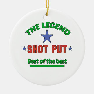 The Legend Of Shot Put Ceramic Tree Decoration