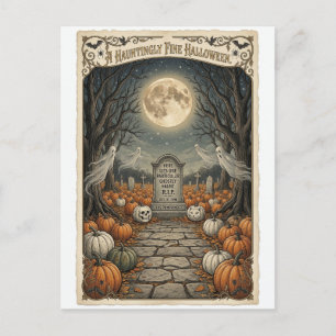 The Legend of Silas Pumpkinseed Holiday Postcard