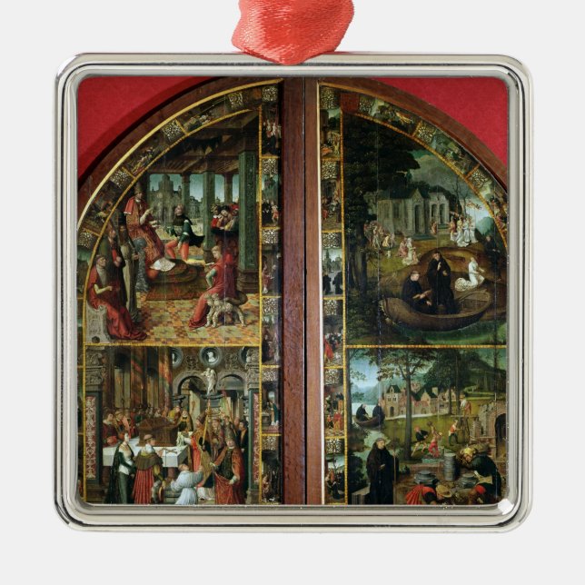 The Legend of St. Bertin Metal Tree Decoration (Front)