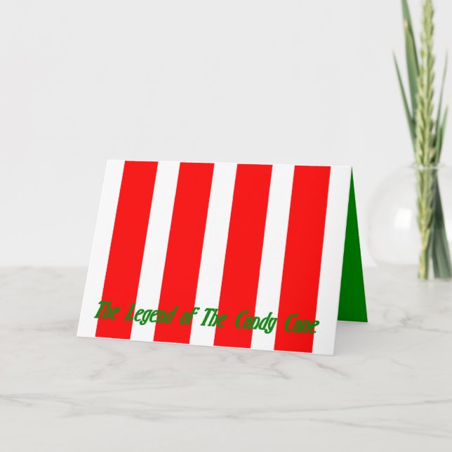 THE LEGEND OF THE CANDY CANE... HOLIDAY CARD (Front)