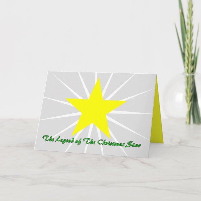 THE LEGEND OF THE CHRISTMAS STAR... HOLIDAY CARD (Front)