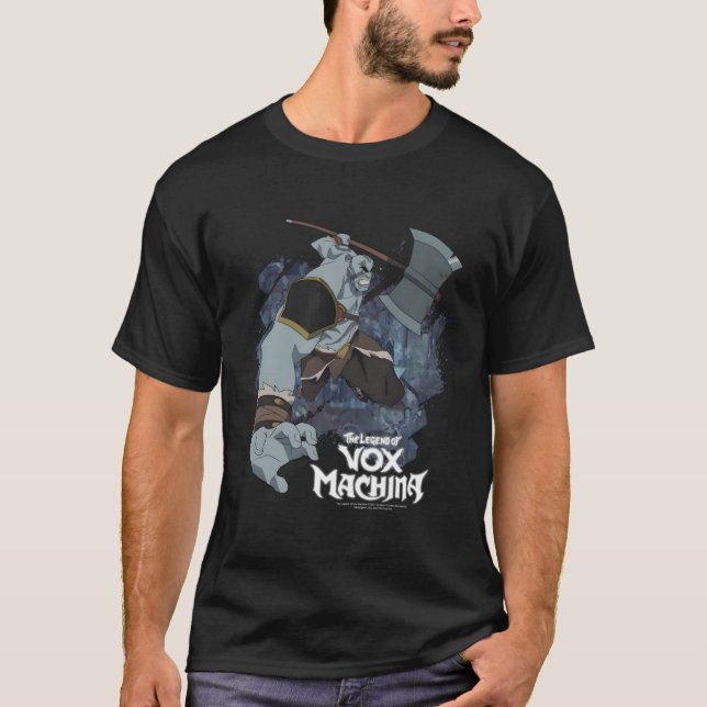 The Legend Of Vox Machina Grog Strongjaw With Axe T-Shirt (Front)