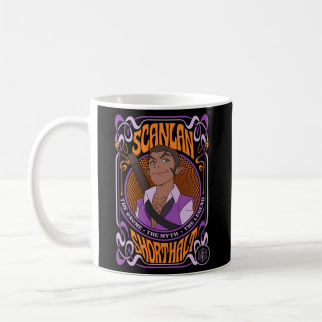 The Legend Of Vox Machina Scanlan Psychedelic Fram Coffee Mug (Left)