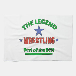 The Legend Of Wrestling Tea Towel