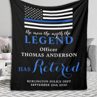 The Legend Police Thin Blue Line Retirement 