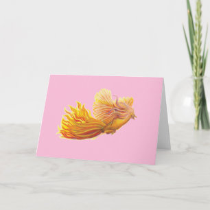 The Legendary Phoenix Bird Pastel Pink Card