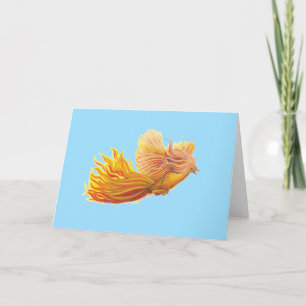 The Legendary Phoenix Bird Pastel Sky Blue Card