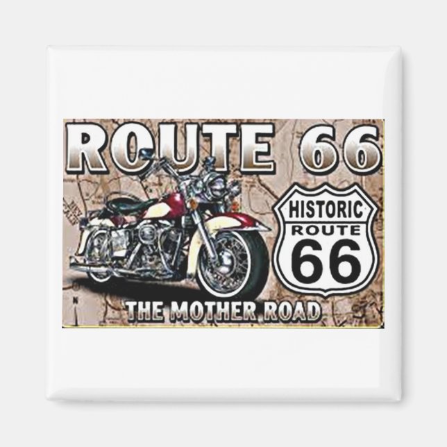 **THE LEGENDARY ROUTE 66** MAGNET (Front)