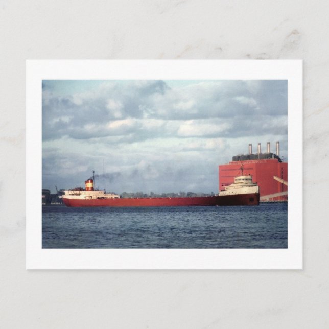 The Legendary S.S. Edmund Fitzgerald Postcard (Front)