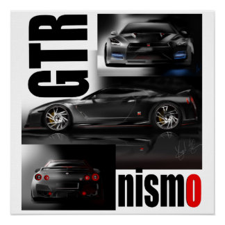 The Legendary Supercar GTR Godzilla Poster