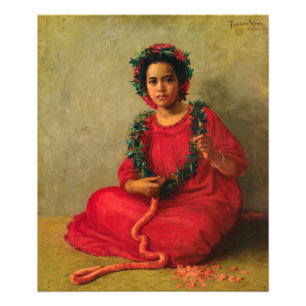 The Lei Maker by Theodore Wores Photo Print