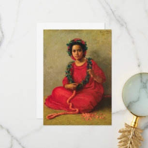 The Lei Maker by Theodore Wores Thank You Card