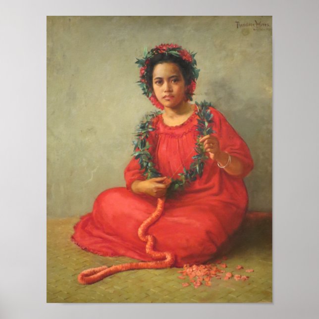 'The Lei Maker' - Theodore Wores Poster (Front)