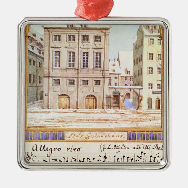 The Leipzig Gewandhaus Metal Tree Decoration (Front)