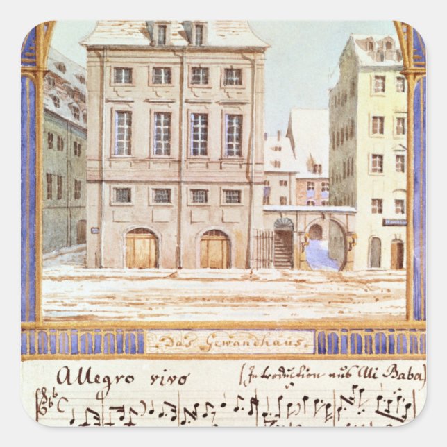 The Leipzig Gewandhaus Square Sticker (Front)