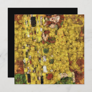 The Lemon Kiss Vegetable Decoupage Spoof Art Invitation